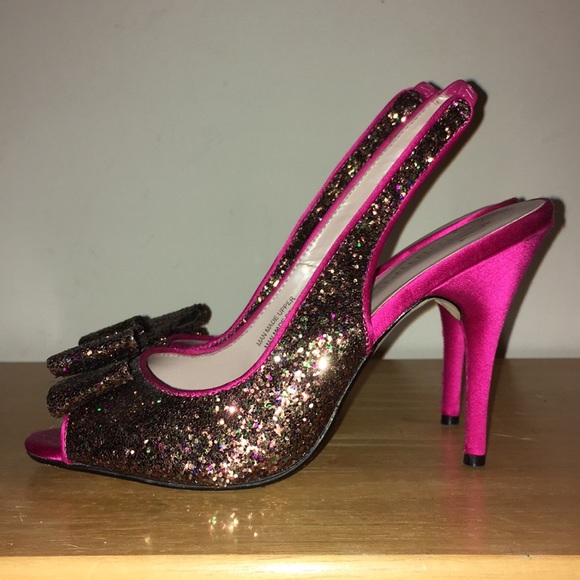 Flounce Sparkly Bow Heels! - Picture 2 of 6